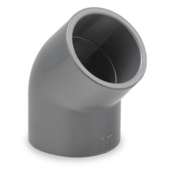 Codo PVC 45 Hembra - Hembra