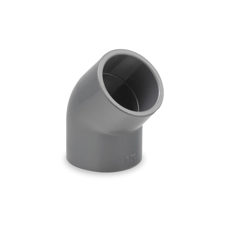 Codo PVC 45 Hembra - Hembra