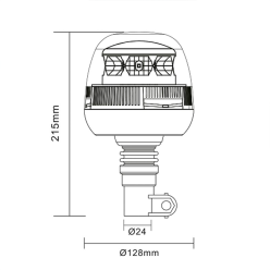 ROTATIVO LED GOODYEAR PLUS GY203WL TUBULAR FLEXIBLE-LED... 2