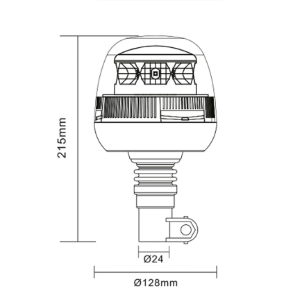 ROTATIVO LED GOODYEAR PLUS GY203WL TUBULAR FLEXIBLE-LED 12-24V