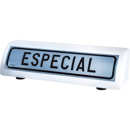 PLACA DE TRANSPORTES ESPECIALES PLASTICA IMANTADA