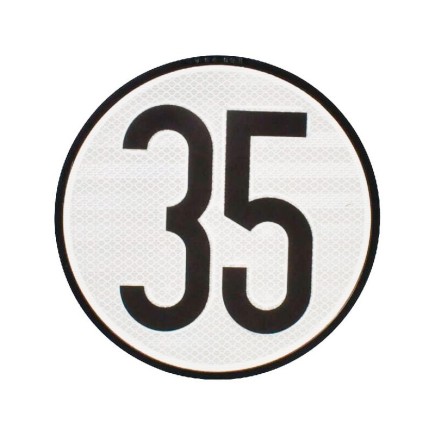 Señal de limitacion de velocidad 35 km/h BL35ES