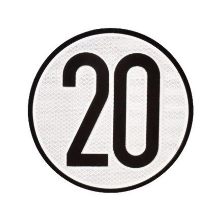 Señal de limitacion de velocidad 20 km/h BL20ES