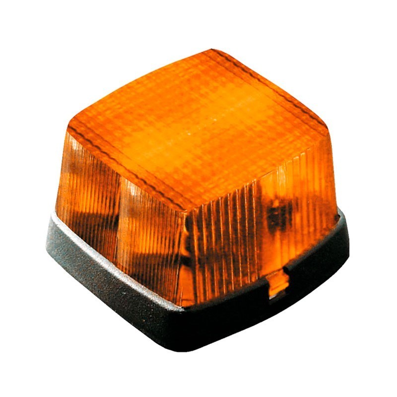 PILOTO CUADRADO LATERAL NARANJA CON REFLECTOR