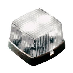 PILOTO CUADRADO FRONTAL BLANCO CON REFLECTOR