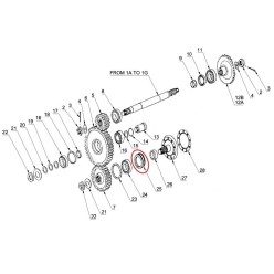 JUNTA COAXIAL 71202078071 ROTAVATOR HOWARD 600 2