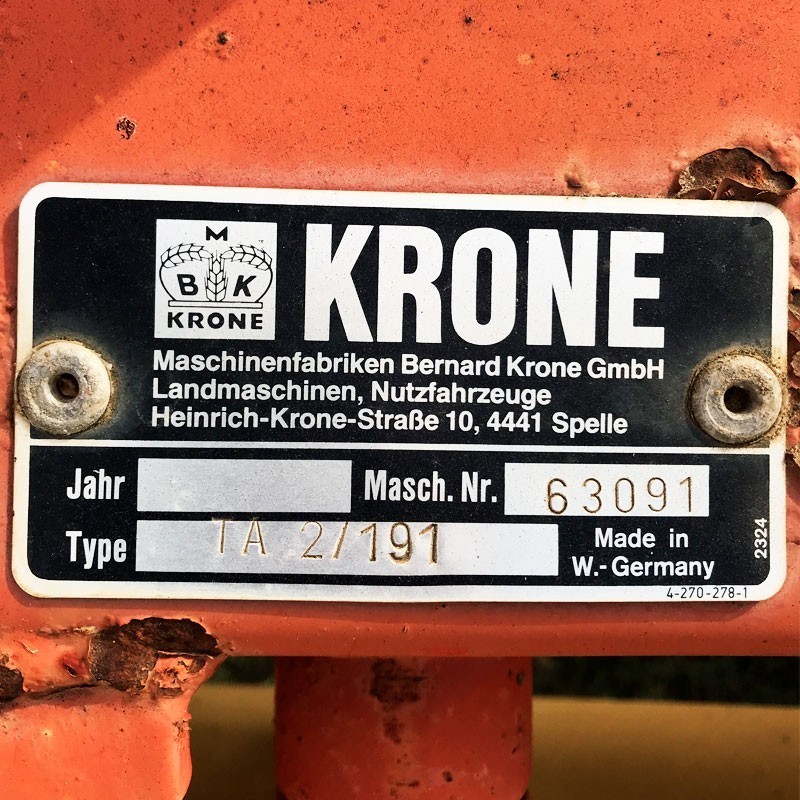 SEGADORA KRONE 2 TAMBORES